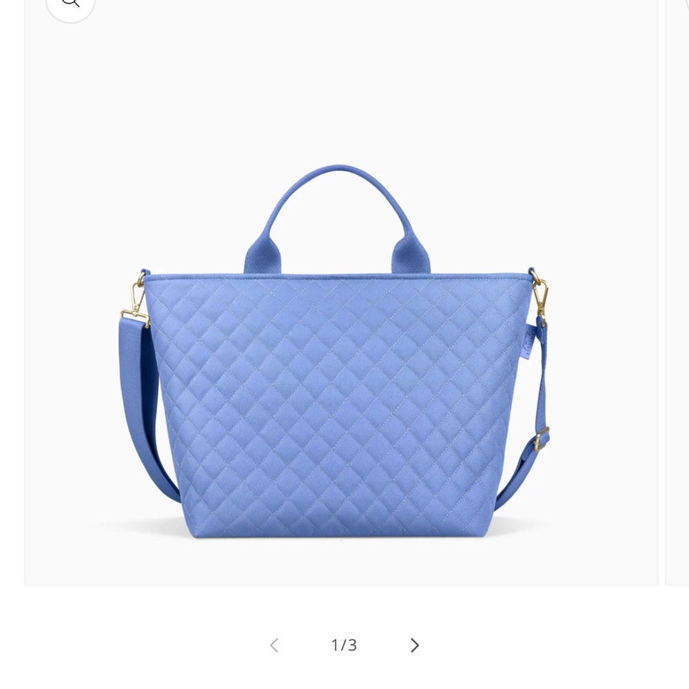Quilted Medium Crossbody Tote Bag